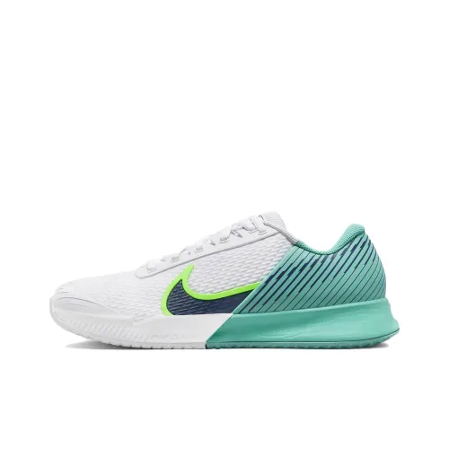 Nike Air Zoom Vapor Pro 2 Hc Противоскользящие Низкие Кроссовки для Тениса Мужские Белые Зеленые