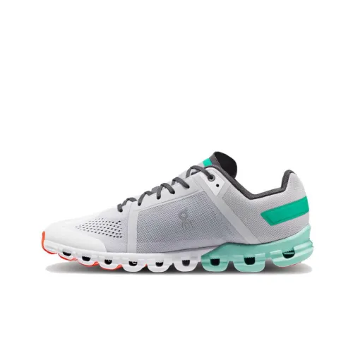 On Cloudflow Шокабойеры Противоскользящие Устойчивые к истиранию Низкий Топ Тренировочные Беговые кроссовки Мужские Серый Белый Зеленый