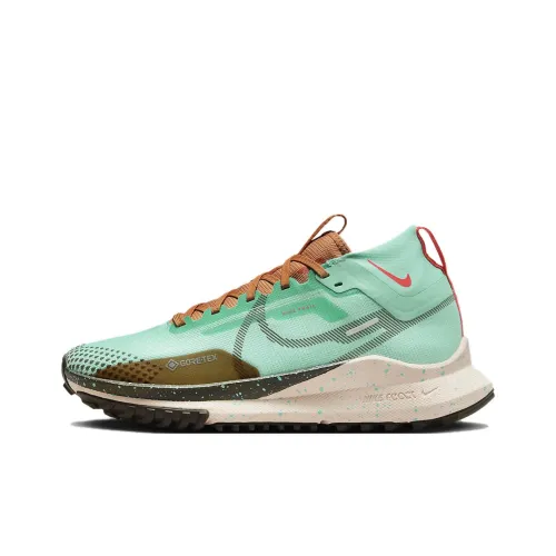 Nike Pegasus Trail 4 Slip-Resistant Водонепроницаемый MID Топ Беговые кроссовки Женские Зеленый Белый