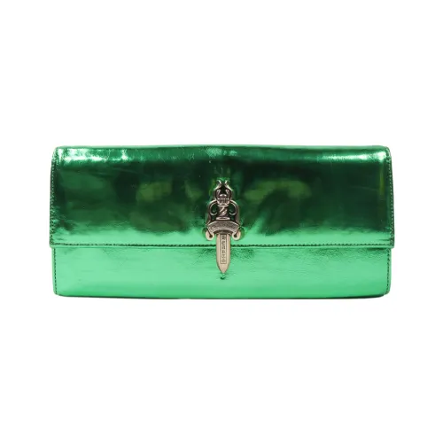 Chrome Hearts Кожа Клатч Женские Зеленый