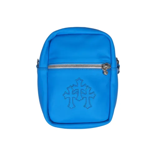 Chrome Hearts Кожа Сумка через плечо Женская Синяя