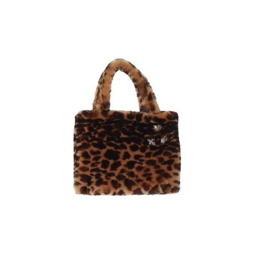 Chrome Hearts Кожа Тоут Сумка Сумка для покупок Сумка Мини Женская с леопардовым принтом