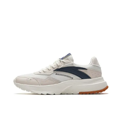 ANTA Xiaoice Конфетный Дышащий Moisture Wicking Низкий Топ Беговые Кроссовки Женские Синий Белый