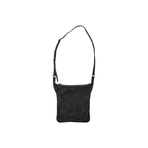 Chrome Hearts Кожа Курьерская Сумка Сумка через плечо Сумка на плечо Женская Черная