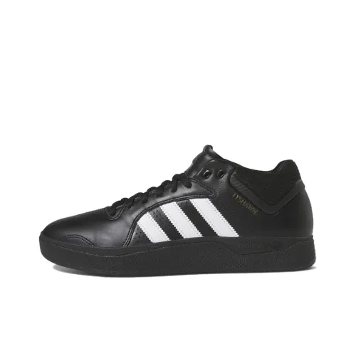 Adidas Originals Tyshawn Slip-Resistant Low Top Скейтборд Кроссовки Мужские Черно-Белые