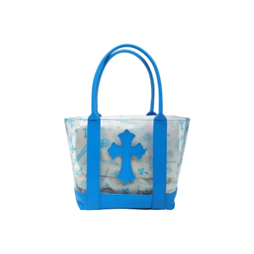 Chrome Hearts PVC кожа Тоут сумка сумка для покупок мини сумка женская прозрачный синий