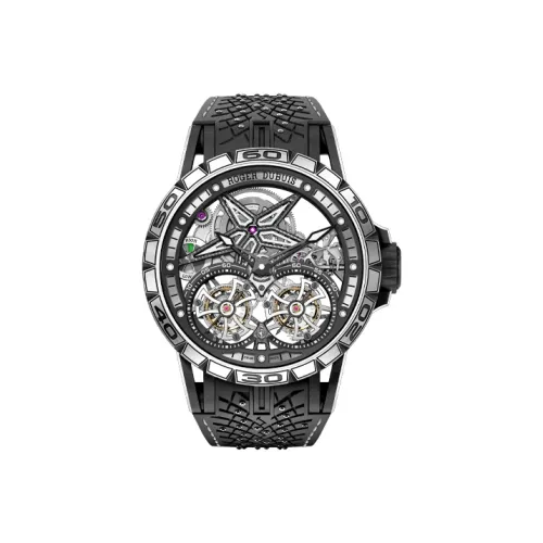 Roger Dubuis Мужские часы Kings Racing Series с ручным заводом, 47 мм, с механизмом, с черепом