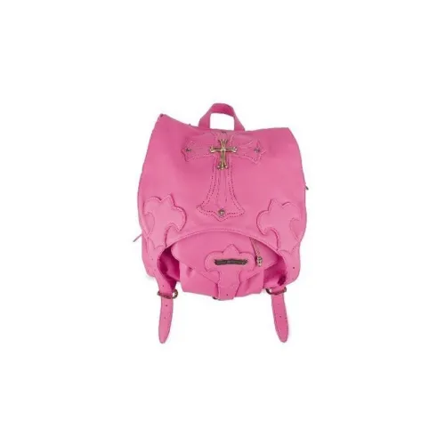 Chrome Hearts Кожа Рюкзак Стандартный Женские Розовый