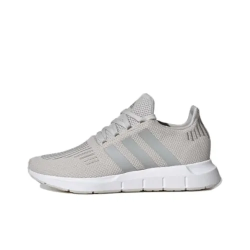 Adidas Swift Run Slip-resistant Abrasion-resistant Low-top Shoes Women's Gray White Adidas Swift Run Противоскользящая Устойчивая к истиранию Низкий Топ Обувь Женская Серый Белый