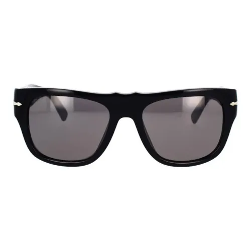 PERSOL Ацетат Квадратные Солнцезащитные Очки Женские Черные