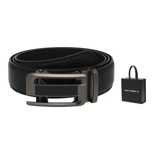 FREE RABBITⅡ Буква S Автоматическая застежка Для среднего возраста и молодых людей Кожаные ремни Мужской 3,5 см