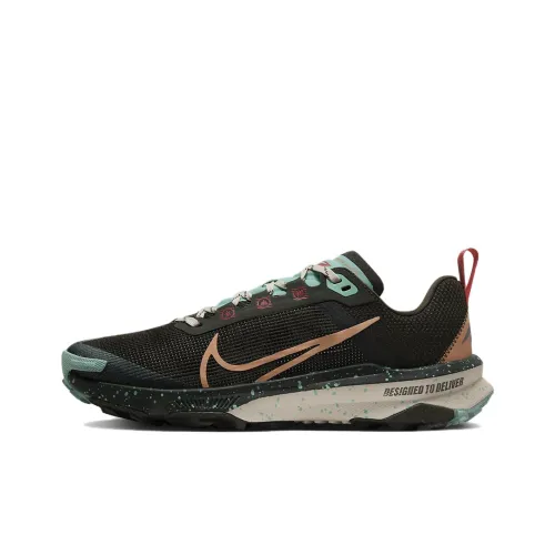 Nike Kiger 9 Slip-on Resistant Low Top Повседневные Беговые кроссовки Женские Черный Зеленый