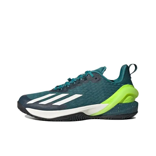 Adidas Adizero Cybersonic противоскользящие низкие кроссовки для тенниса мужские зеленые белые