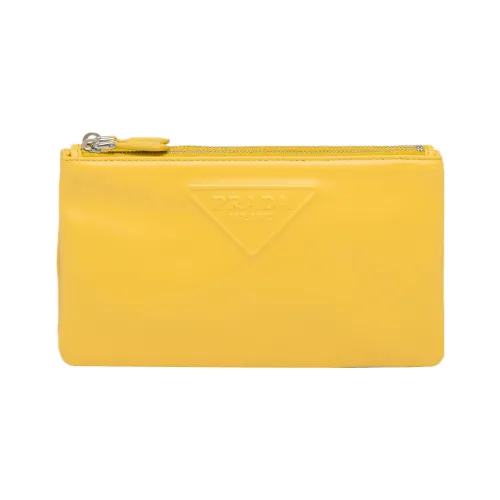 PRADA Кожа Клатч Женские Желтый