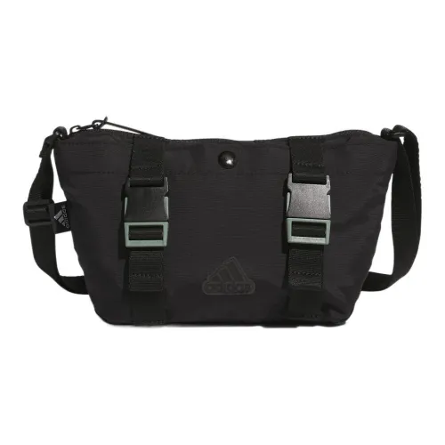 Adidas Холщовая сумка через плечо обычная унисекс черная