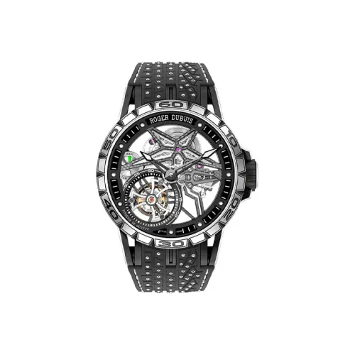 Roger Dubuis Мужские часы Kings Racing Series с ручным заводом, 45 мм, с механизмом, с черепом
