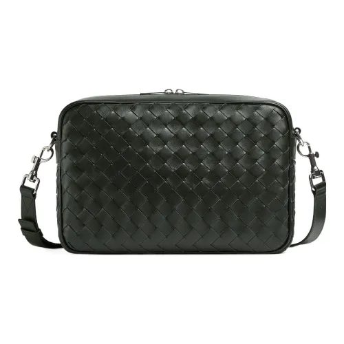 Bottega Veneta Телячья кожа Camera Сумка Сумка через плечо Средний Мужская Темно-зеленый