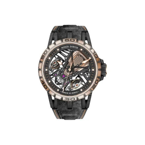 Roger Dubuis Мужские часы Kings Racing Series с ручным заводом, 45 мм, с механизмом, с черепом