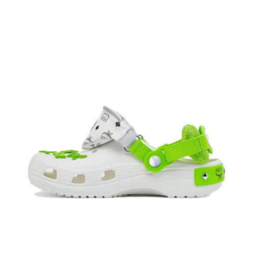 MCM x Crocs Classic Clog Пляжные сандалии Унисекс Белый Зеленый