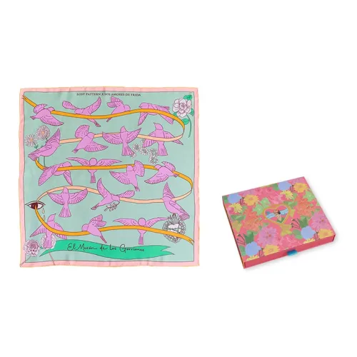 LOST PATTERN Шелковые шарфы Унисекс