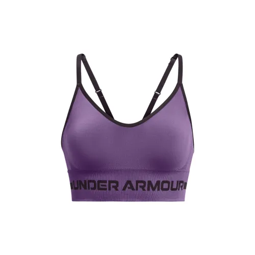 Under Armour Бесшовный Темно-фиолетовый Женские Бюстгальтеры