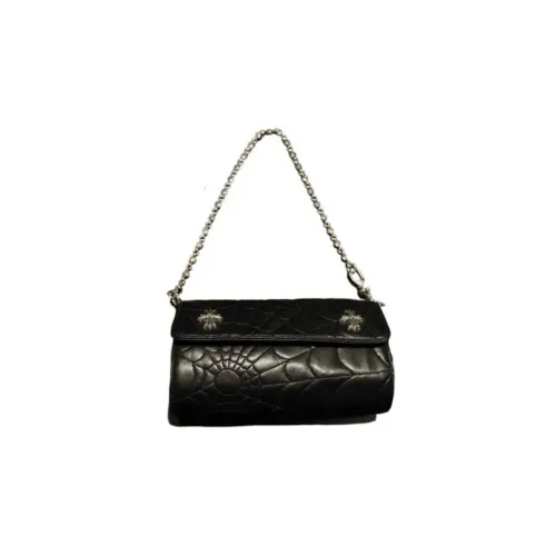 Chrome Hearts Кожа Сумка Сумка через плечо Женская Черная