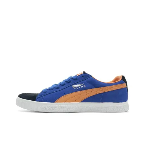 PUMA Clyde OG Clyde HALL OF Game New York Knicks Low Топ Скейтборд Кроссовки Мужской Синий Черный Оранжевый