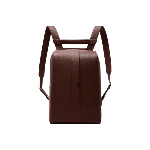 Valextra Millepunte Телячья кожа Сумка Рюкзак Мужской Кофейно-коричневый