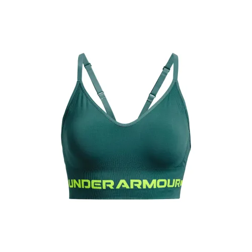 Under Armour Бесшовный Циановый Женские Бюстгальтеры