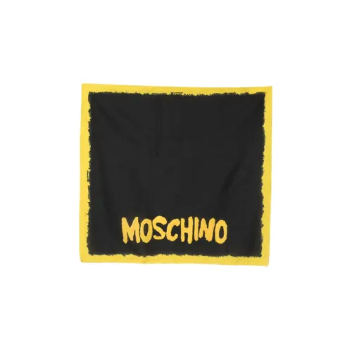 MOSCHINO Шарфы из хлопчатобумажной ткани Черный Мужской