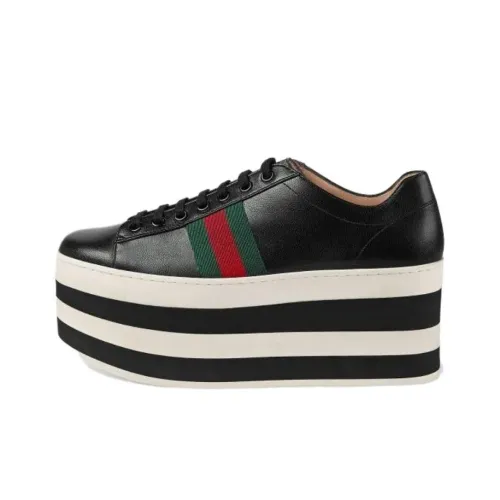 GUCCI Низкая платформа Женская обувь Черная