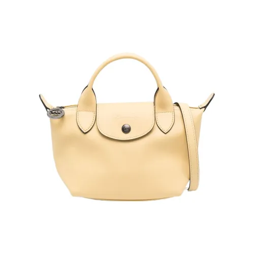 LONGCHAMP Le Pliage Xtra Корова Кожа Пельмени Сумка Сумка через плечо Сумка мини Женская Желтая