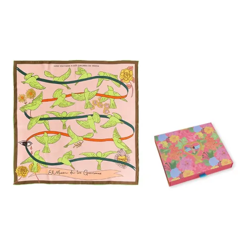 LOST PATTERN Шелковые шарфы Унисекс