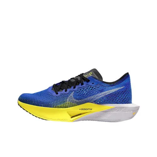 Nike ZoomX Vaporfly Next% 3 Амортизация Низкий Топ Беговые кроссовки Мужской Синий Желтый