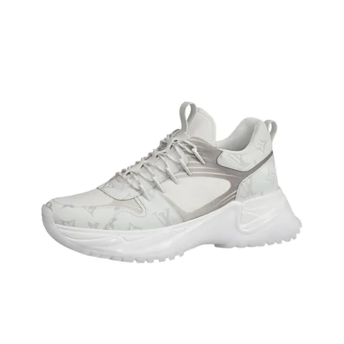 LOUIS VUITTON Run Away Амортизация Износостойкий Низкий Топ Повседневная Обувь Мужская Белая