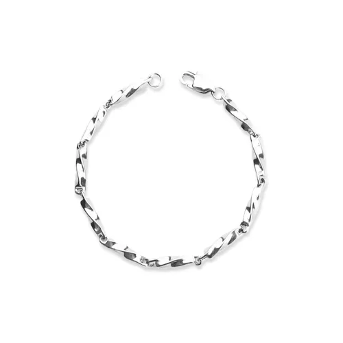 Inkopper Титановый Стальной Браслеты Унисекс Серебряный