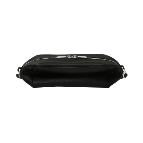 Valextra Millepunte Телячья кожа Сумка через плечо Мини Мужская Черная