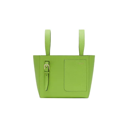 Valextra Кожа Тоут Сумка Сумка для покупок Сумка через плечо Сумка Микро Женская Зеленая