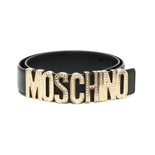MOSCHINO Телячья кожа Кожаные ремни Черный Женские