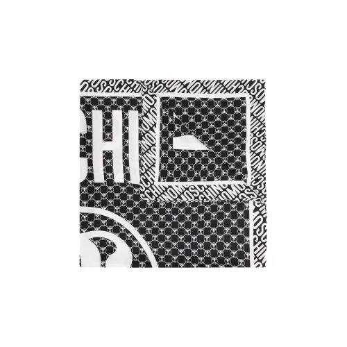 MOSCHINO Шелковые шарфы Черный Женские