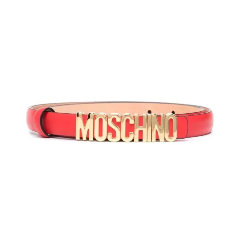 MOSCHINO Телячья кожа Кожаные ремни Красный Женские