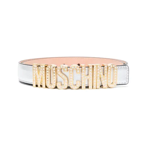 MOSCHINO Овчина Кожаные ремни Белый Женские