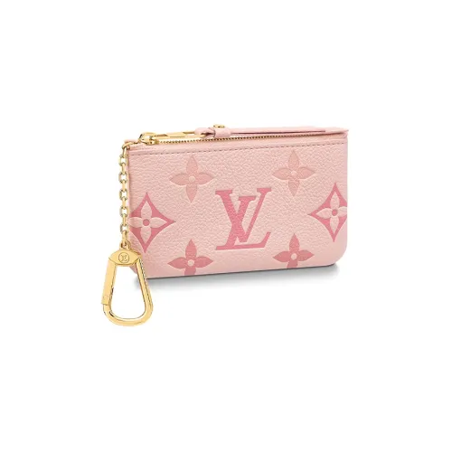 LOUIS VUITTON Коровья кожа Монетница Стандартная Женская Градиент Розовый