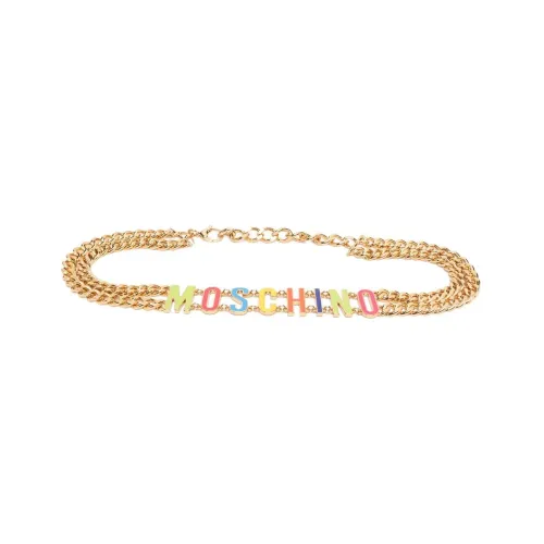 MOSCHINO Алюминиевый цинковый сплав, эмаль, цепочки для талии, многоцветные, женские
