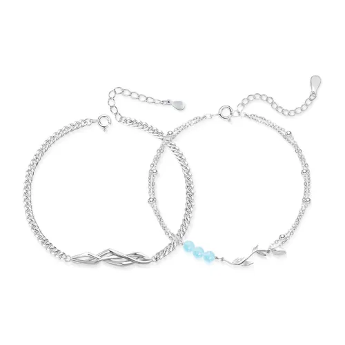 Коллекция Teddy's Браслеты Унисекс Серебристо-Белый