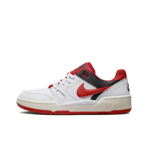 Nike Full Force Low Скейтборд Кроссовки Топ Мужской Белый Красный