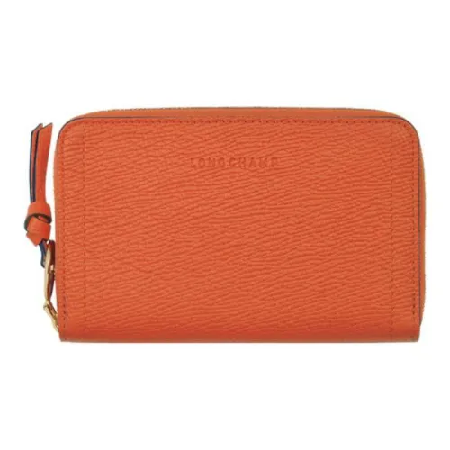 LONGCHAMP Mailbo Зернистая кожа коровы Кошелек Женские Апельсин