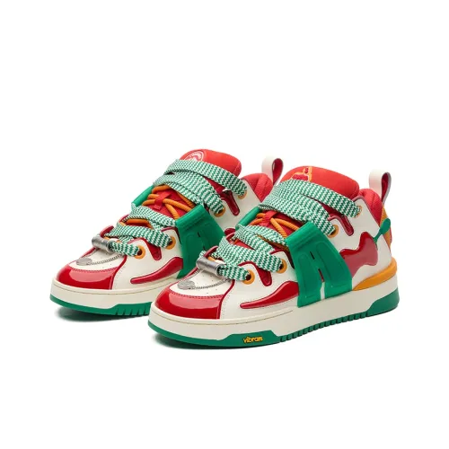 D.DESIRABLE x Palladium Chili Pepper Обувь Противоскользящая Устойчивая к износу Низкий Топ Скейтборд Кроссовки Женские Красный Белый