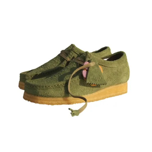 Размер x Clarks Wallabee Мужские повседневные туфли Мужской Зеленый
