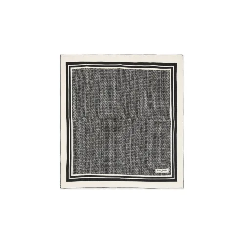 BALMAIN Шелковые шарфы Женские Черный